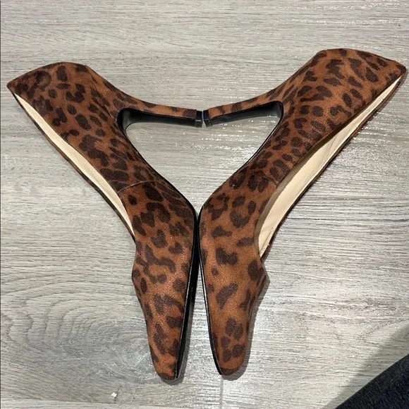 Nine West Brown Leopard Print Women's Shoes - Picture 2 of 8